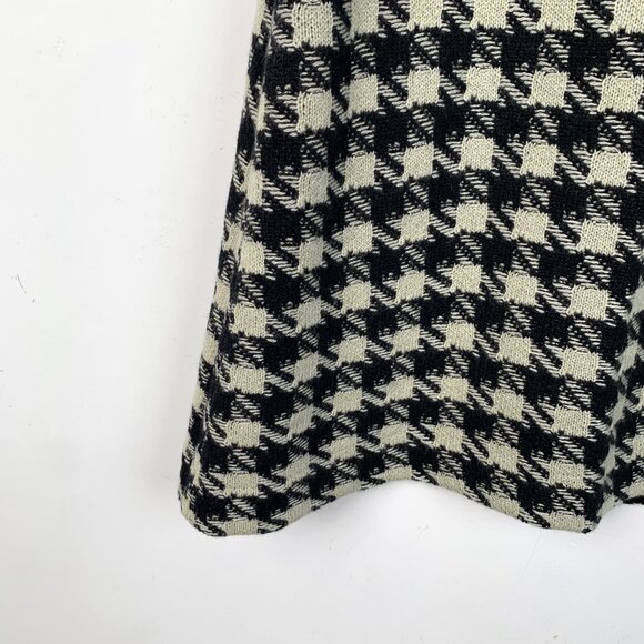 Gucci Colorblock Houndstooth Pattern Cashmere Casual Midi Skirt - Picture 4 of 7